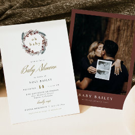 WEIHNACHTEN Rustikale Weihnachtsdusche Pine Winter Einladung