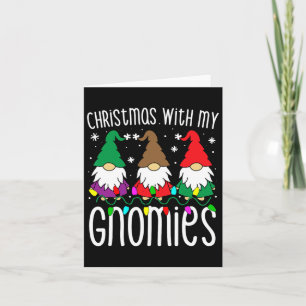 Weihnachten S für Familiengeschenke Niedlich Gnome Karte