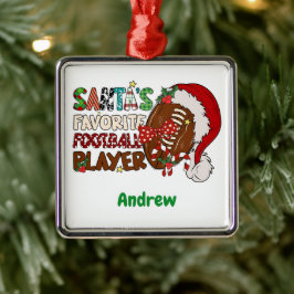 Weihnachten 's Lieblings-Fußballspieler' Cool Ornament Aus Metall