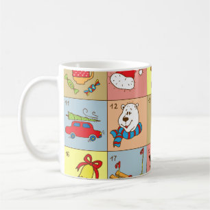 Weihnachten: Sammlung von Doodle-Elementen Kaffeetasse
