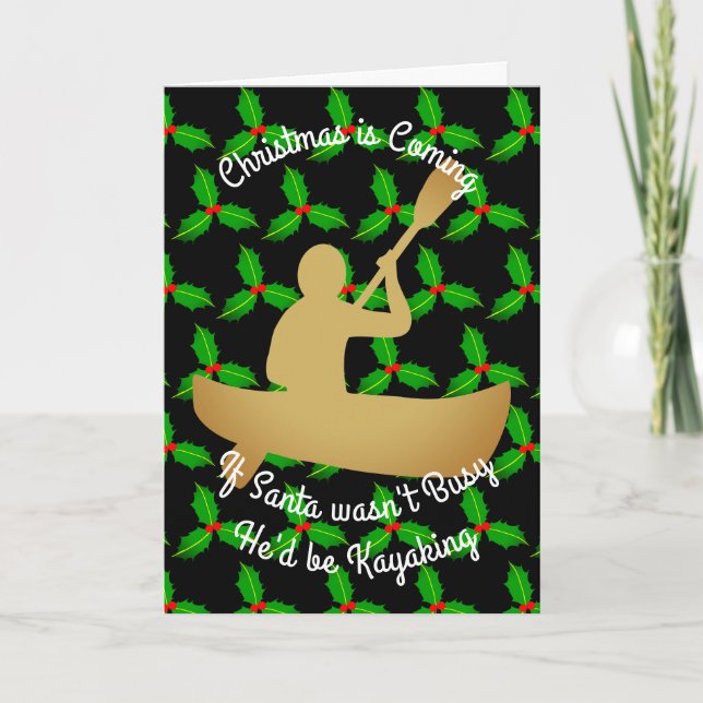 Weihnachten Sankt Kayaking (Vorderseite)