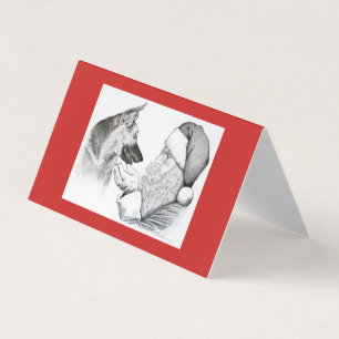 Weihnachten Sankt und des Schäferhunds