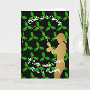 Weihnachten Sankt würde fischen