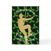 Weihnachten Sankt würde Klettern sein