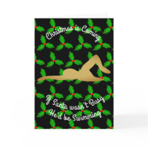 Weihnachten Sankt würde schwimmen