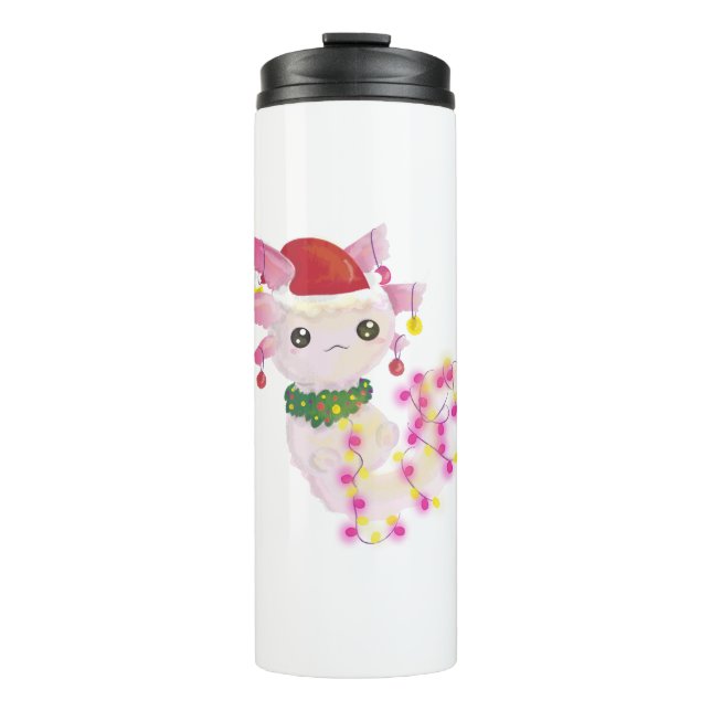 Weihnachten santa axolotl thermosbecher (Vorderseite)