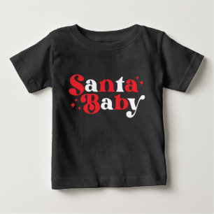 Weihnachten Santa Baby Cute Moderne Typografie Sch T-shirt
