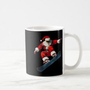 Weihnachten Santa Claus Snowboard Snowboarding Sno Kaffeetasse