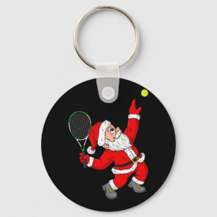 Weihnachten Santa Claus Tennis Spaß Jungen Mädchen Schlüsselanhänger