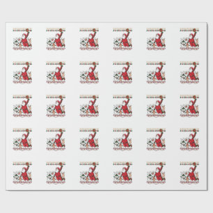 Weihnachten Santa Claus Volleyball Schneemann Rent Geschenkpapier