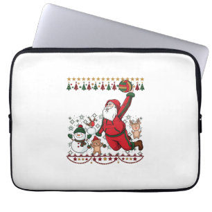 Weihnachten Santa Claus Volleyball Schneemann Rent Laptopschutzhülle