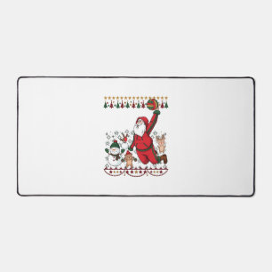 Weihnachten Santa Claus Volleyball Schneemann Rent Schreibtischunterlage