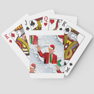weihnachten santa donald trump spielkarten