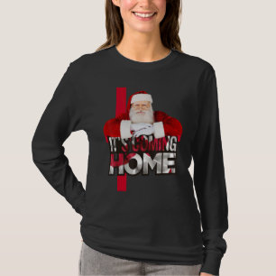 Weihnachten Santa Es Kommt Ho Ho Zuhause England F T-Shirt