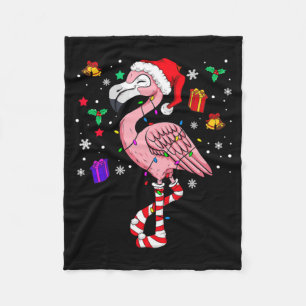 Weihnachten Santa Flamingo Lover Funny Classic Fleecedecke