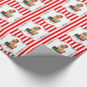Weihnachten Santa Goldendoodle (goldrot) Hund Nied Geschenkpapier