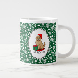 Weihnachten Santa Goldendoodle (goldrot) Hund Nied Jumbo-Tasse