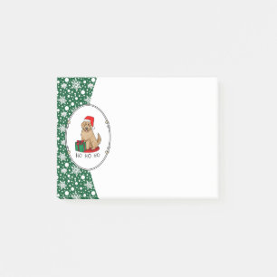 Weihnachten Santa Goldendoodle (goldrot) Hund Nied Post-it Klebezettel