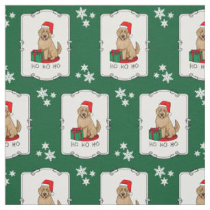 Weihnachten Santa Goldendoodle (goldrot) Hund Nied Stoff