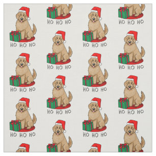 Weihnachten Santa Goldendoodle (goldrot) Hund Nied Stoff