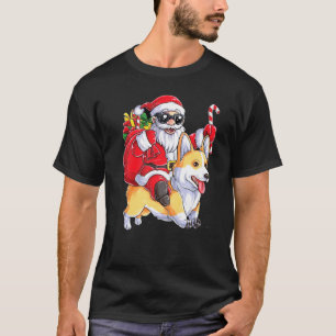WEIHNACHTEN  SANTA REITET AUF EINEM CORGI CANDY CA T-Shirt