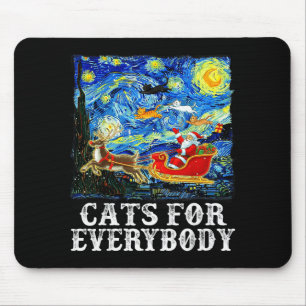 Weihnachten Santa Schlitten Katzen Für Jeden Stern Mousepad