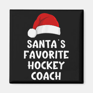 Weihnachten Santas Lieblings-Hockey-Coach Funny Xm Magnet