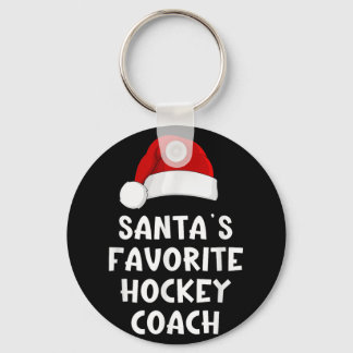 Weihnachten Santas Lieblings-Hockey-Coach Funny Xm Schlüsselanhänger