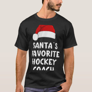 Weihnachten Santas Lieblings-Hockey-Coach Funny Xm T-Shirt