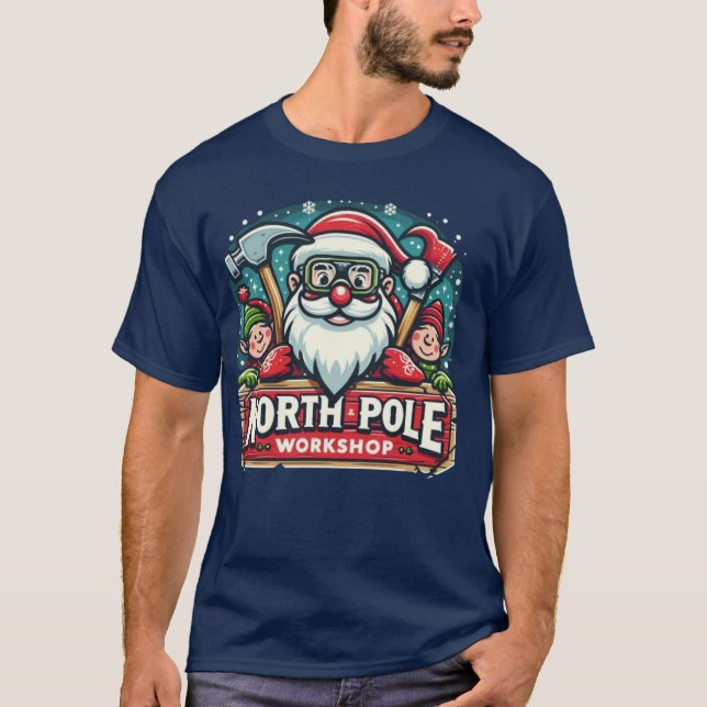 Weihnachten 🎄 Santa's Workshop 🎅 Nordpol Lapplan T-Shirt (Vorderseite)