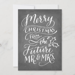Weihnachten Save the Date kein Foto Hand Briefe