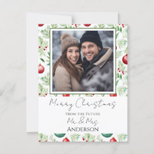 Weihnachten Save the Date Postkarte