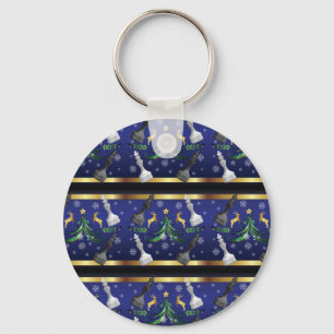 Weihnachten Schach Stücke - Schneeflocken Weihnach Schlüsselanhänger