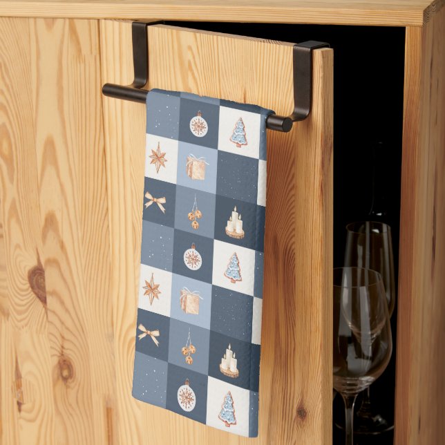 Weihnachten Schachtelküche Handtuch (Drittel gefaltet)