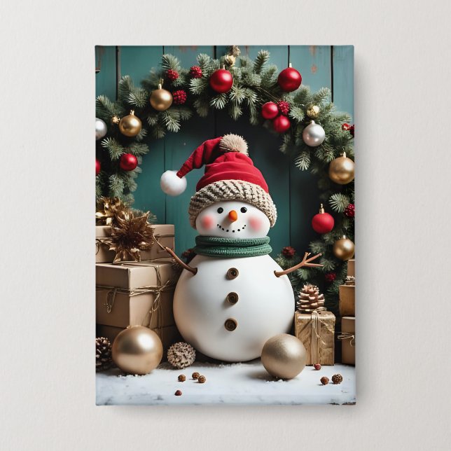 Weihnachten - Schaltfläche Button (Vorderseite)