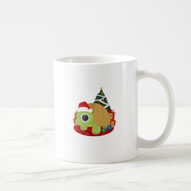 Weihnachten - Schildkröte Kaffeetasse (Rechts)