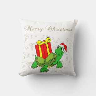 Weihnachten,Schildkröte,Santahat,Präsent,Glanz,Wei Kissen
