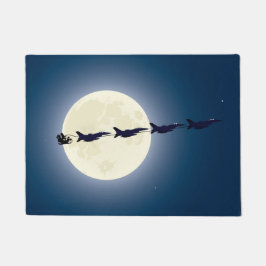 Weihnachten, Schlitten und F-16-Jets Militärweihna Fußmatte