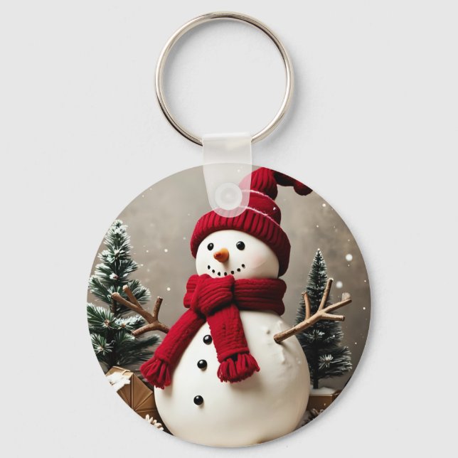 Weihnachten - Schlüsselanhänger aus Aluminium (Vorderseite)