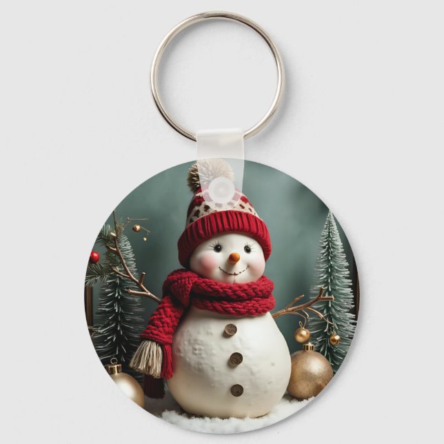 Weihnachten - Schlüsselanhänger aus Aluminium (Vorderseite)