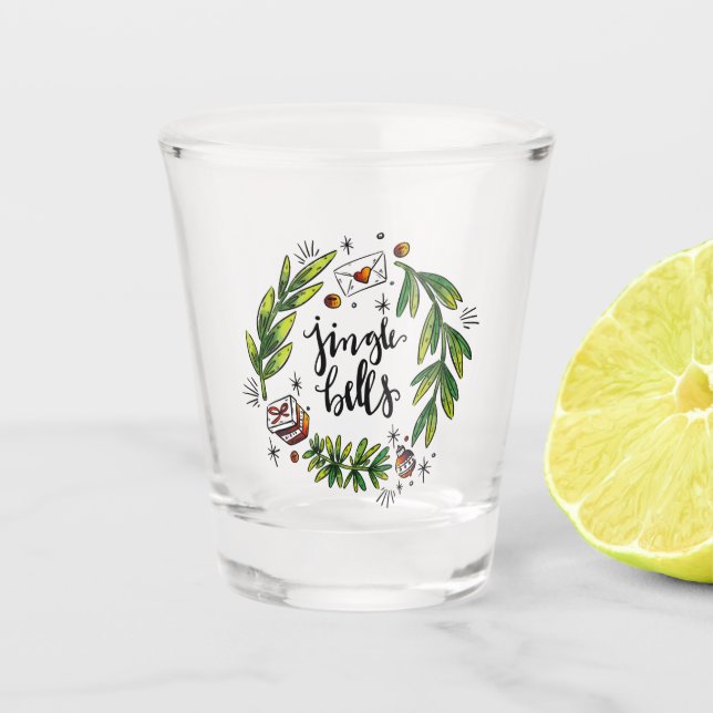 Weihnachten Schnapsglas (Vorderseite)