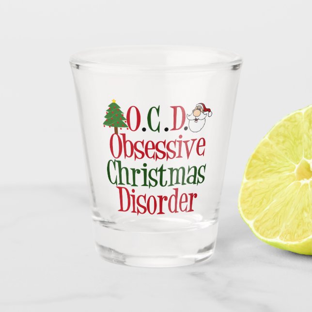 Weihnachten Schnapsglas (Vorderseite)