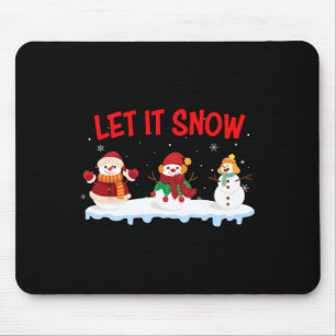 Weihnachten Schnee Schneemann Winter Weihnachten W Mousepad