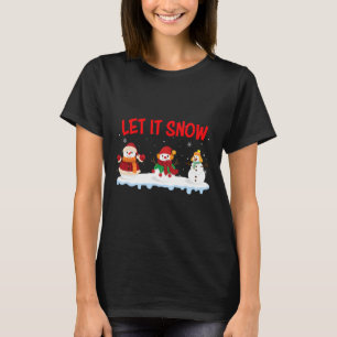 Weihnachten Schnee Schneemann Winter Weihnachten W T-Shirt
