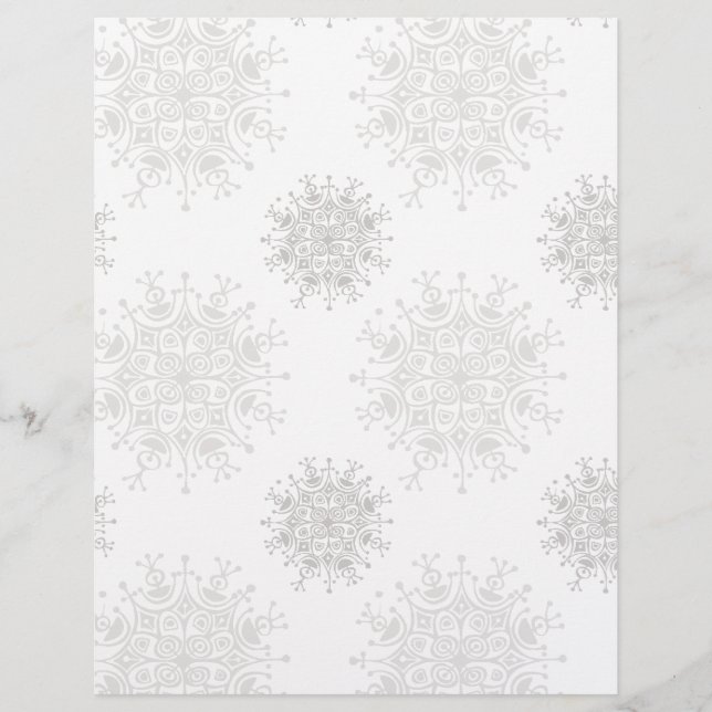 Weihnachten, Schneeflocken Blizzard-Muster Flyer (Vorne)