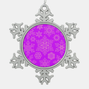 Weihnachten Schneeflocken Zinn-Ornament