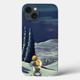 Weihnachten, Schneegel Walking mit einem Stern iPhone 13 Hülle