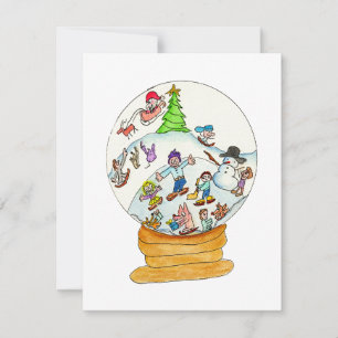 Weihnachten - Schneekugel Winter Spaß