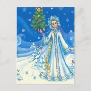 Weihnachten, Schneemann Feiertagspostkarte