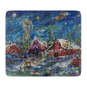 Weihnachten Schneidebrett